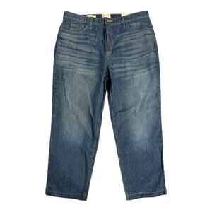 Universal Thread Relaxed Blue Jeans Medium Wash Vintage Stretch size 16 NWT